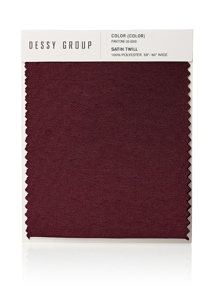 Front View - Cabernet Satin Twill Swatch