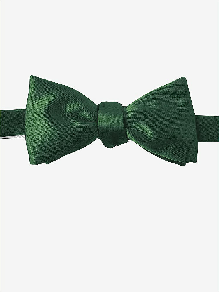 Front View - Hampton Green Matte Satin Bow Ties by After Six