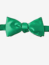 Front View Thumbnail - Pantone Emerald Matte Satin Bow Ties by After Six