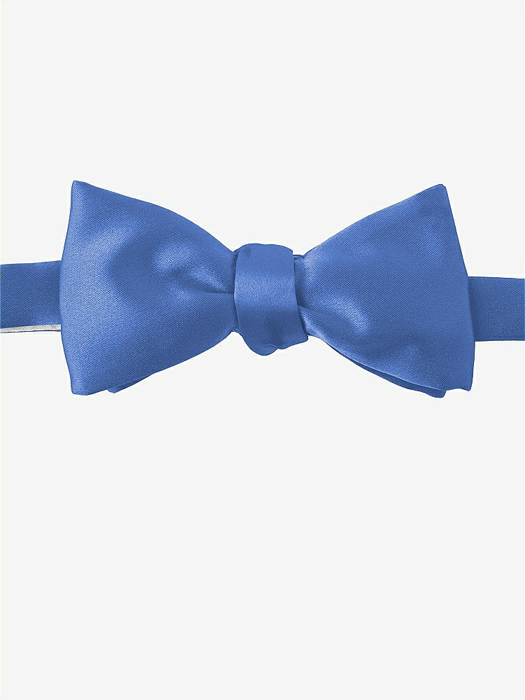 Front View - Cornflower Matte Satin Bow Ties by After Six