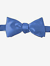 Front View Thumbnail - Cornflower Matte Satin Bow Ties by After Six