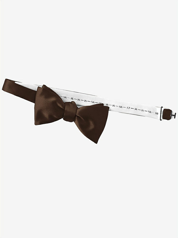 Back View - Espresso Matte Satin Bow Ties by After Six