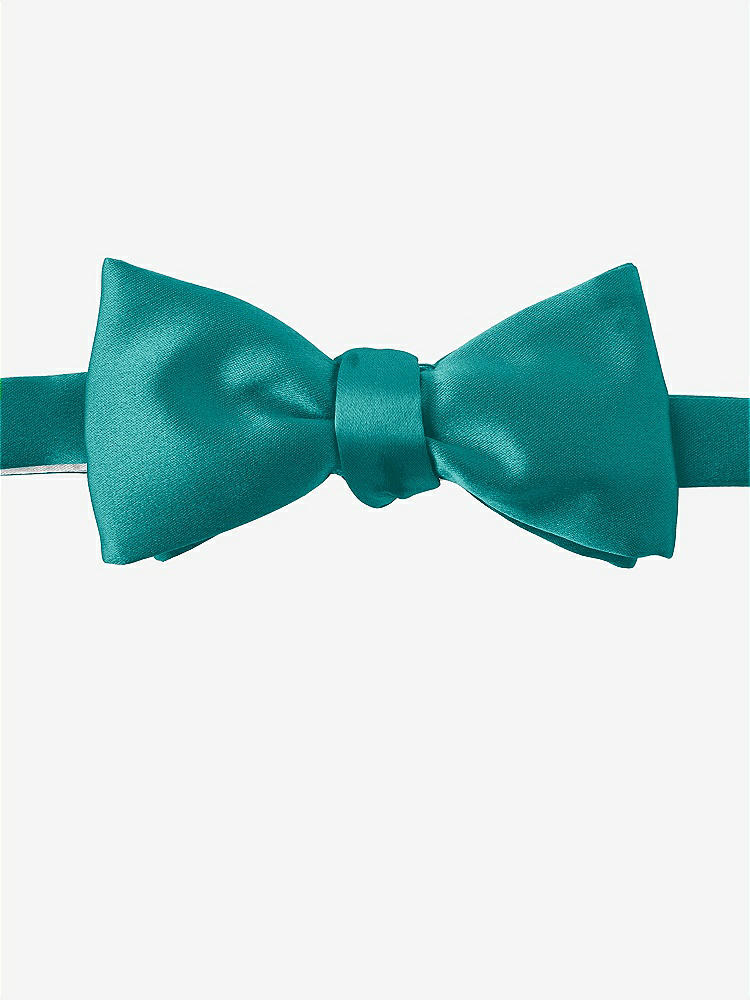 Front View - Jade Matte Satin Bow Ties by After Six