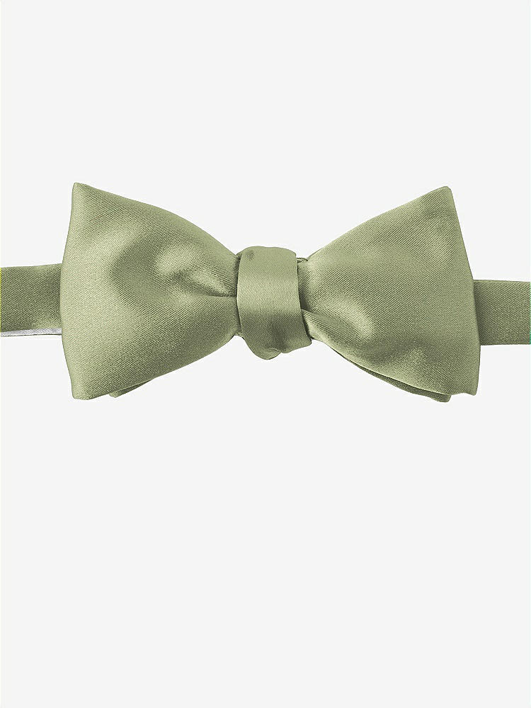 Front View - Kiwi Matte Satin Bow Ties by After Six