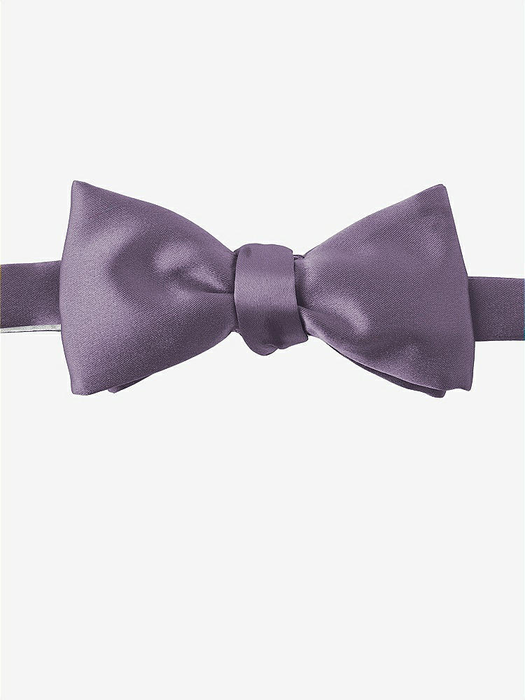 Front View - Lavender Matte Satin Bow Ties by After Six