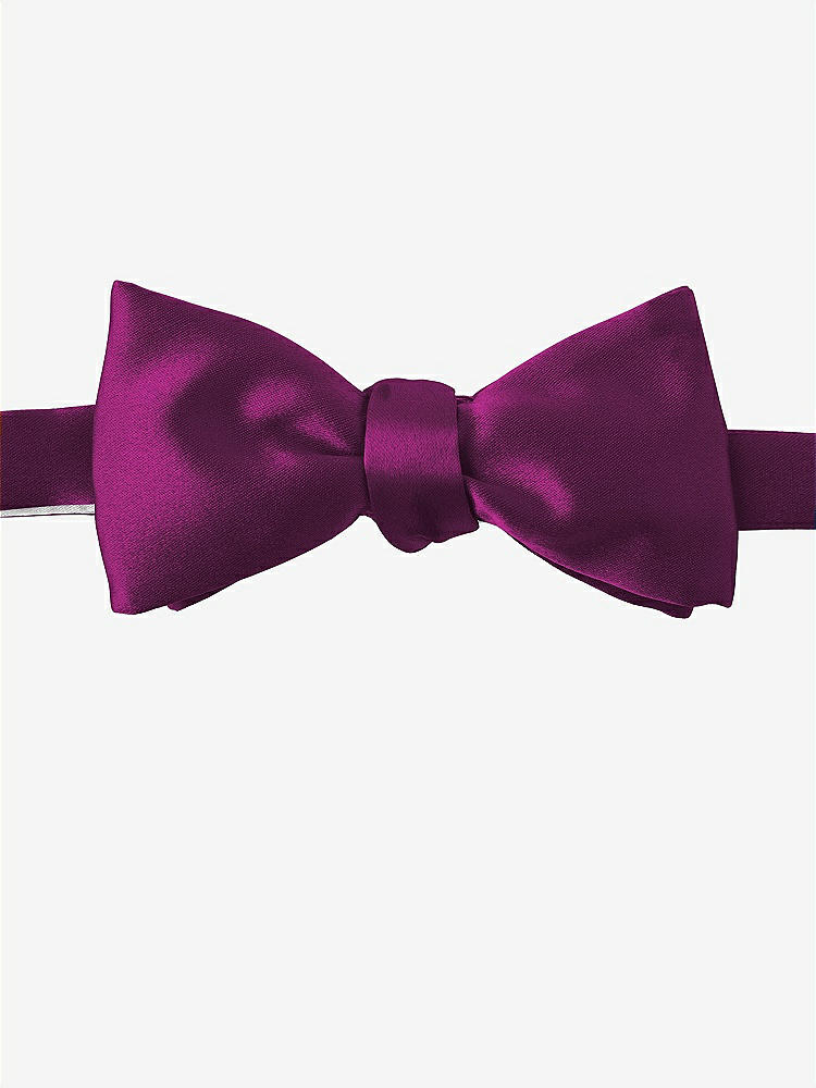 Front View - Wild Berry Matte Satin Bow Ties by After Six