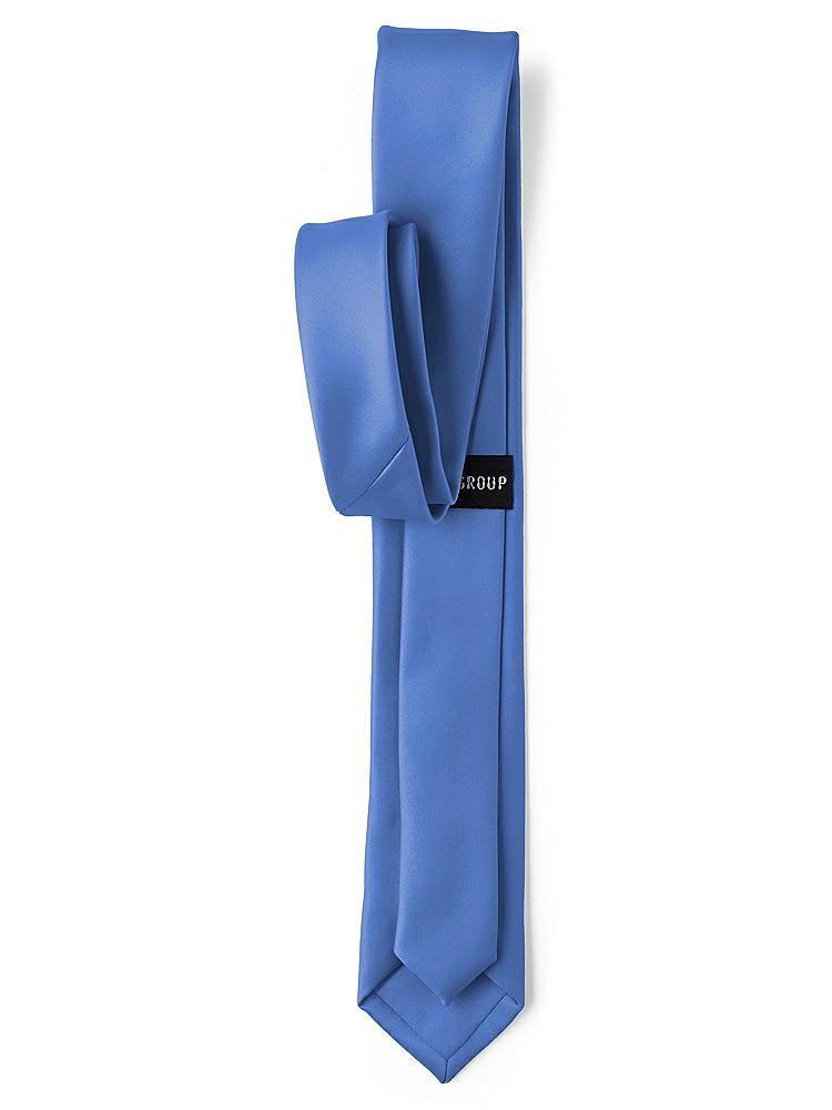 Back View - Cornflower Matte Satin Narrow Ties by After Six