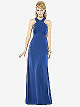 Front View Thumbnail - Classic Blue After Six Bridesmaid Dress 6716