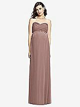 Front View Thumbnail - Sienna Draped Bodice Strapless Maternity Dress