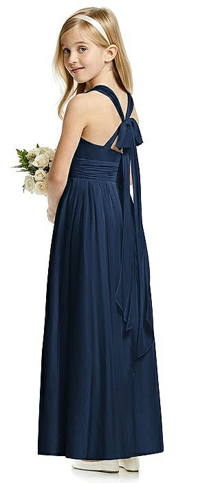 Little girl on sale navy bridesmaid dresses