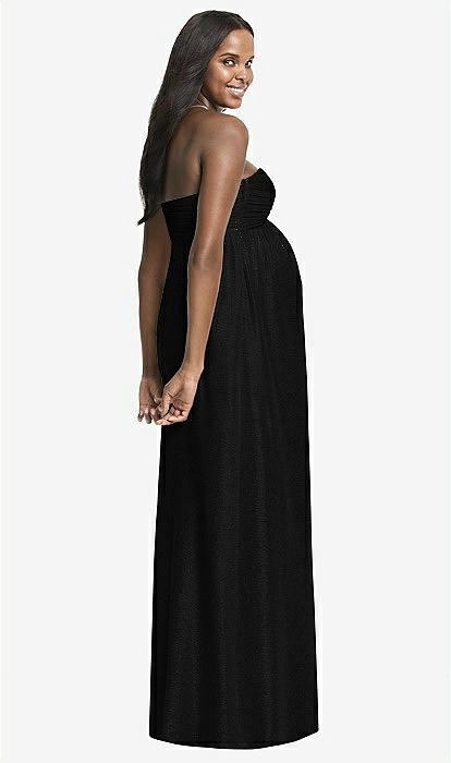 Black chiffon maternity discount dress