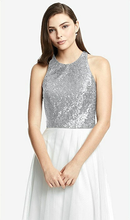 Silver sales formal top