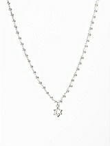 Front View Thumbnail - Silver Star of David Necklace