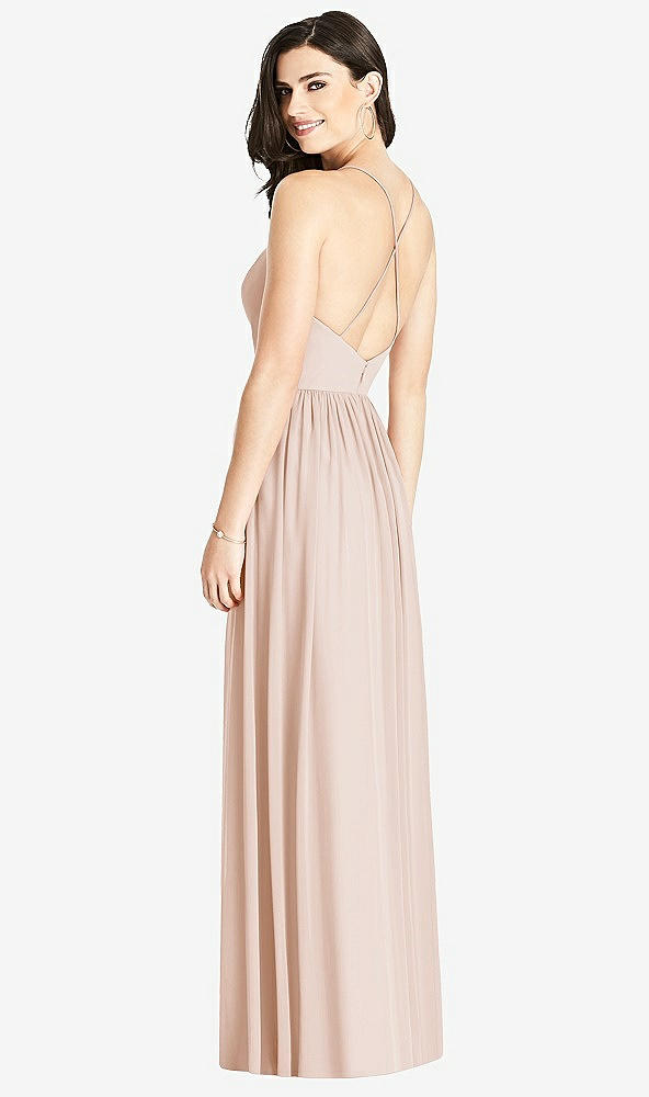 Back View - Cameo Criss Cross Strap Backless Maxi Dress