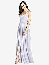 Front View Thumbnail - Silver Dove Criss Cross Strap Backless Maxi Dress