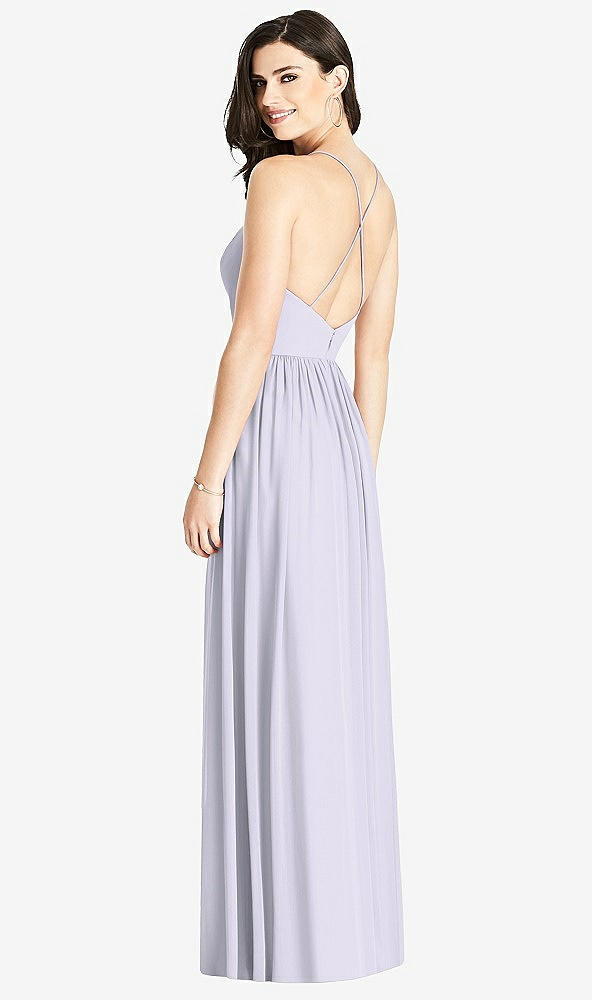 Back View - Silver Dove Criss Cross Strap Backless Maxi Dress