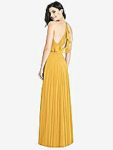 Front View Thumbnail - NYC Yellow Ruffled Strap Cutout Wrap Maxi Dress