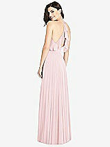 Front View Thumbnail - Ballet Pink Ruffled Strap Cutout Wrap Maxi Dress