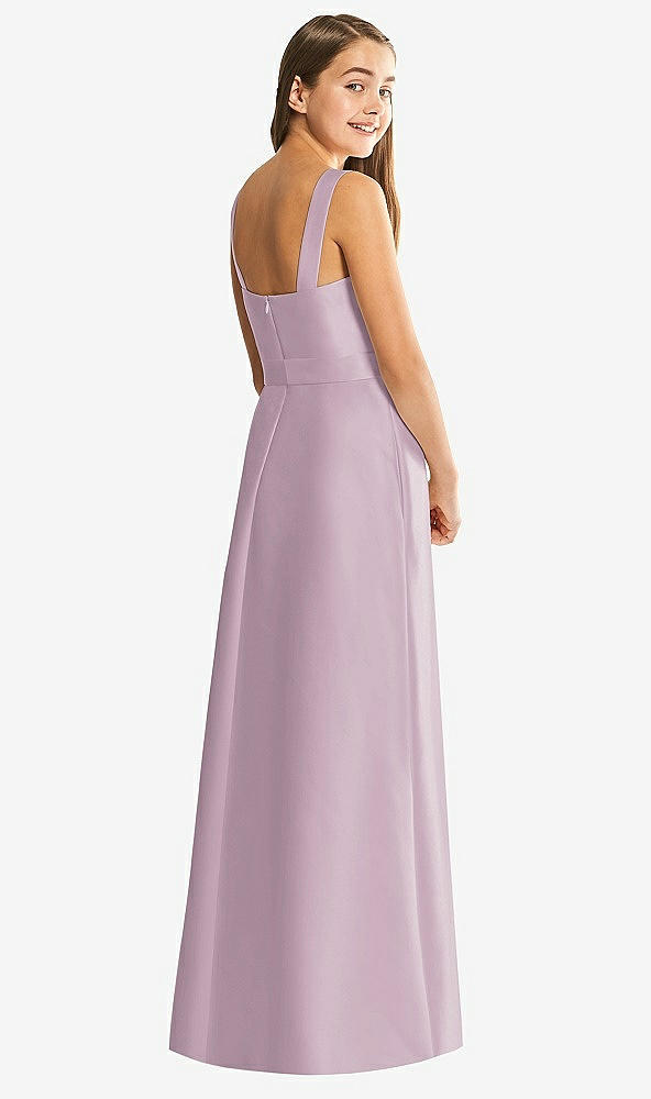 Back View - Suede Rose Alfred Sung Junior Bridesmaid Style JR544