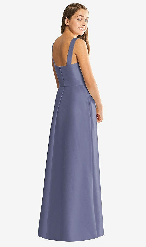 Back View - French Blue Alfred Sung Junior Bridesmaid Style JR544