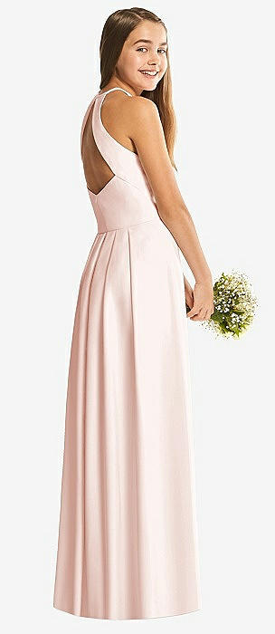 Blush colored sale junior bridesmaid dresses