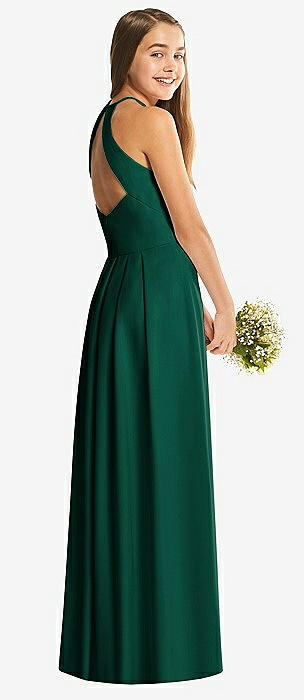 Hunter green best sale junior bridesmaid dress