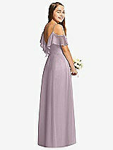 Rear View Thumbnail - Lilac Dusk Dessy Collection Junior Bridesmaid Dress JR548