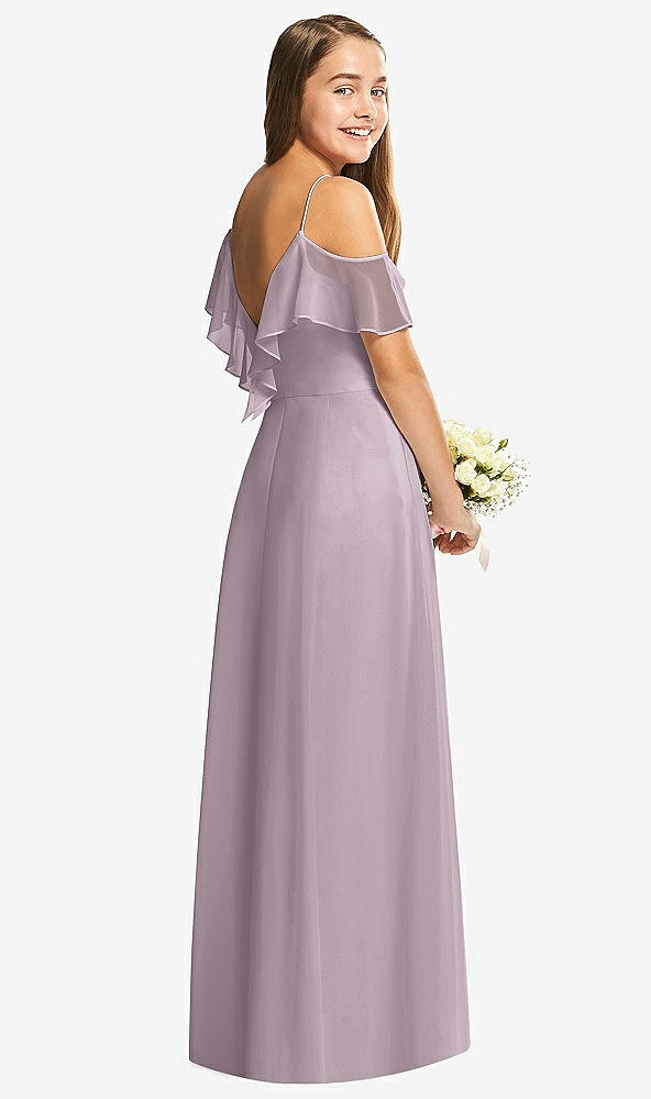 Back View - Lilac Dusk Dessy Collection Junior Bridesmaid Dress JR548