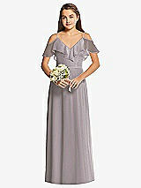 Front View Thumbnail - Cashmere Gray Dessy Collection Junior Bridesmaid Dress JR548