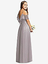 Rear View Thumbnail - Cashmere Gray Dessy Collection Junior Bridesmaid Dress JR548