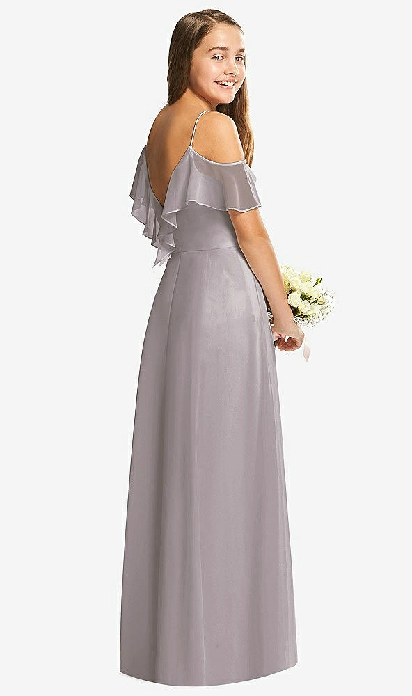 Back View - Cashmere Gray Dessy Collection Junior Bridesmaid Dress JR548