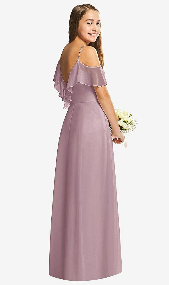 Back View - Dusty Rose Dessy Collection Junior Bridesmaid Dress JR548