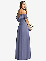 Rear View Thumbnail - French Blue Dessy Collection Junior Bridesmaid Dress JR548