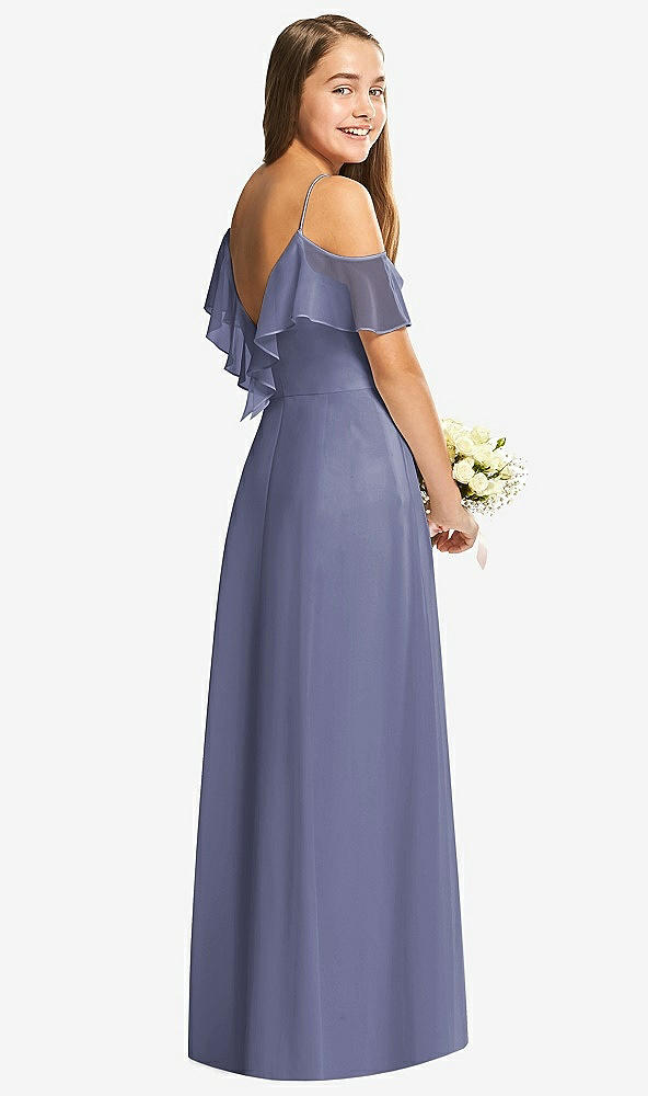 Back View - French Blue Dessy Collection Junior Bridesmaid Dress JR548