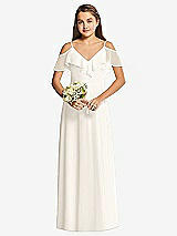 Front View Thumbnail - Ivory Dessy Collection Junior Bridesmaid Dress JR548
