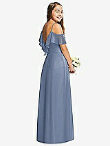 Rear View Thumbnail - Larkspur Blue Dessy Collection Junior Bridesmaid Dress JR548