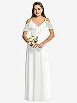 Front View Thumbnail - White Dessy Collection Junior Bridesmaid Dress JR548