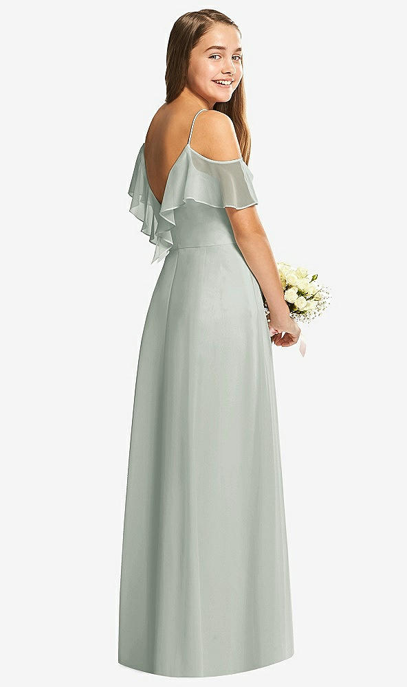 Back View - Willow Green Dessy Collection Junior Bridesmaid Dress JR548