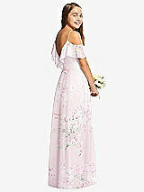 Rear View Thumbnail - Watercolor Print Dessy Collection Junior Bridesmaid Dress JR548