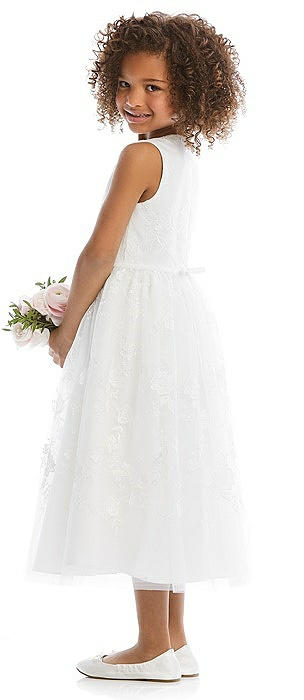 Lace and chiffon outlet flower girl dress