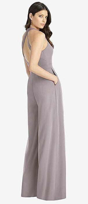 Bridesmaid sales jumpsuit grey