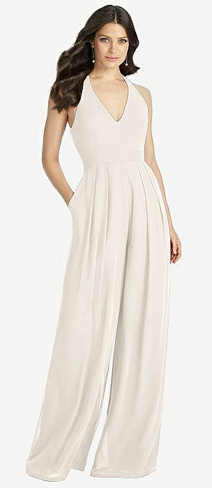 White best sale bridesmaid jumpsuit