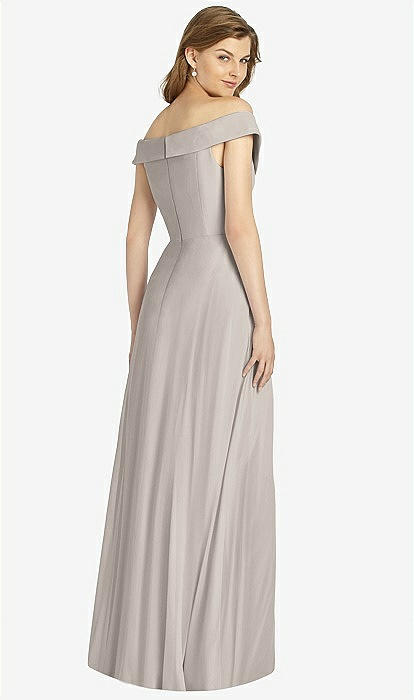 Dessy off the clearance shoulder bridesmaid dress