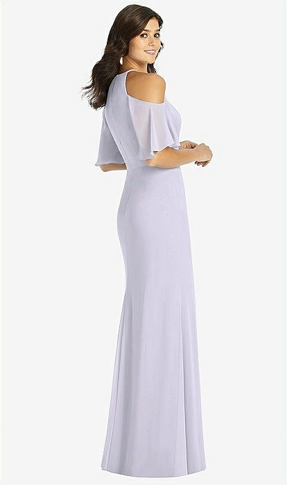 Silver cold clearance shoulder dress