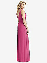 Rear View Thumbnail - Tea Rose Sleeveless Pleated Skirt Maxi Dress with Pockets
