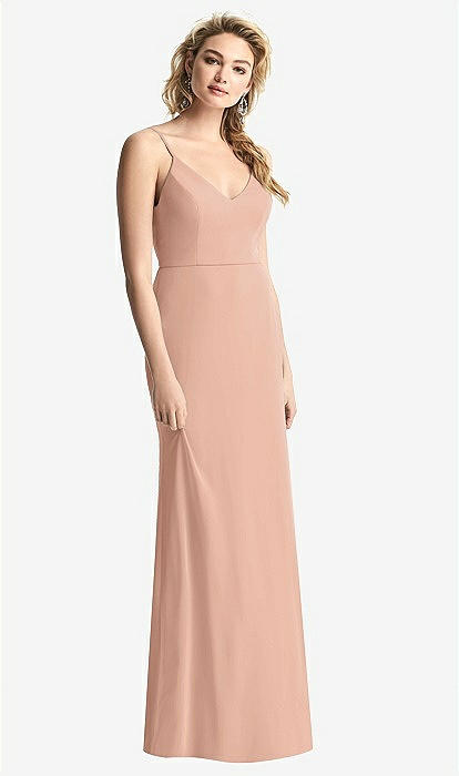 Alfred sung shirred outlet chiffon gown