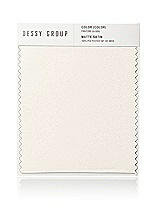 Front View Thumbnail - Ivory Matte Satin Fabric Swatch