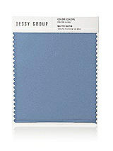 Front View Thumbnail - Windsor Blue Matte Satin Fabric Swatch