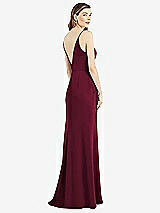 V-back Spaghetti Strap Maxi Bridesmaid Dress With Pockets In