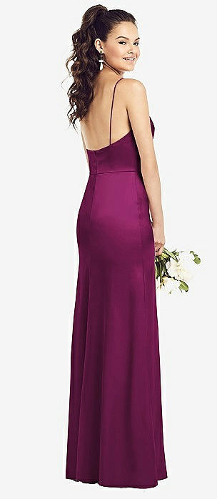 Merlot colored shop bridesmaid dresses